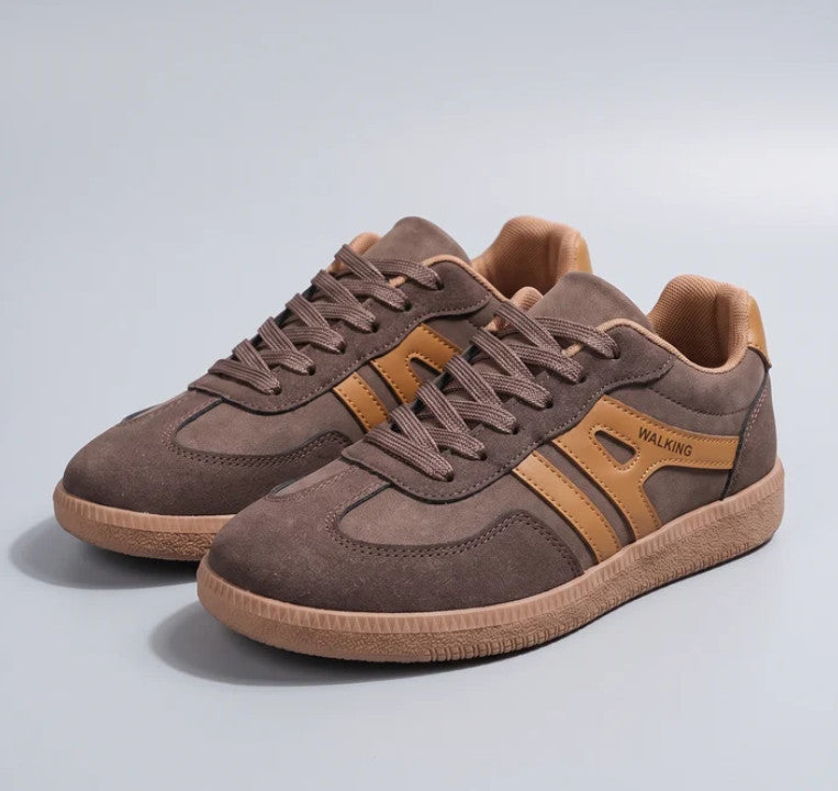 Ava Sneakers in brown, three-quarter view